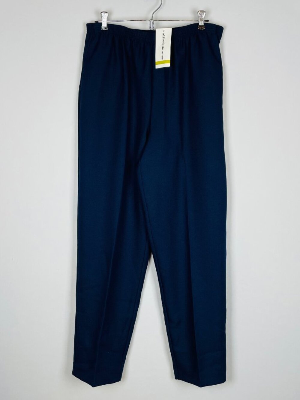 NWT Alfred Dunner Classics Pants Sz 14 Navy Comfort Waist Mature Office Corpcore